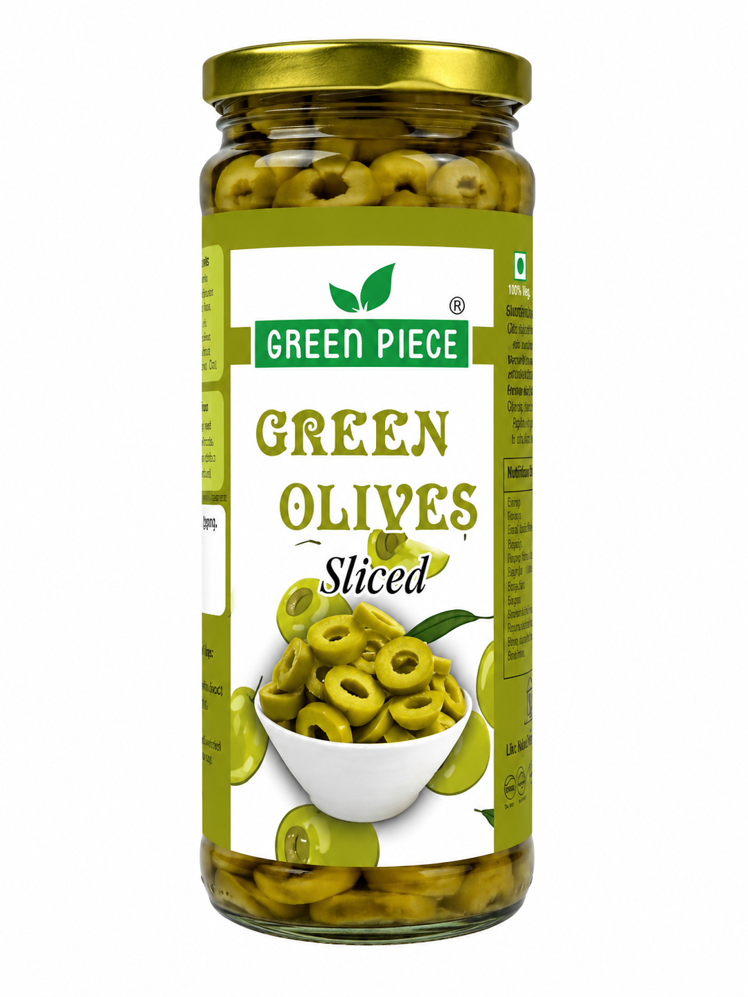 GREEN PIECE Green Olives Sliced 